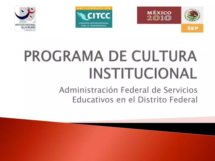programa de cultura institucional