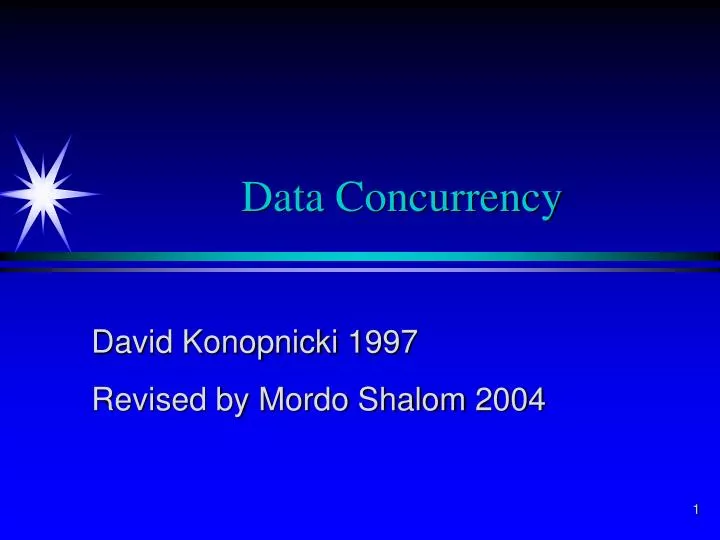 data concurrency