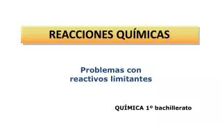 reacciones qu micas