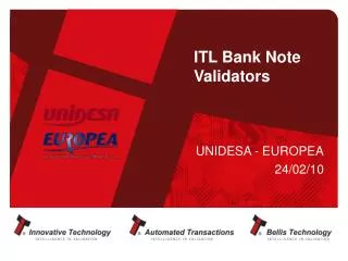 itl bank note validators