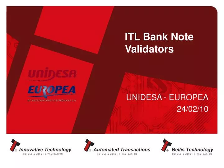 itl bank note validators