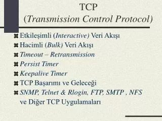 tcp transmission control protocol