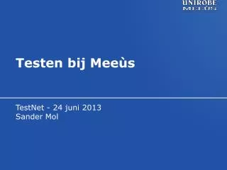 testen bij mee s
