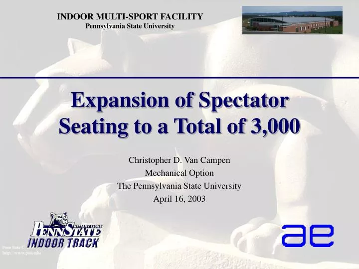 expansion of spectator seating to a total of 3 000