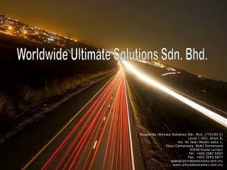 Worldwide Ultimate Solutions Sdn. Bhd.