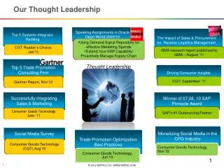 Our Thought Leadership