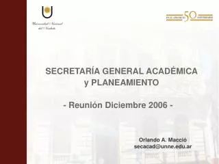 secretar a general acad mica y planeamiento