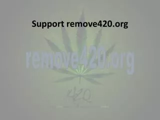 Support remove420