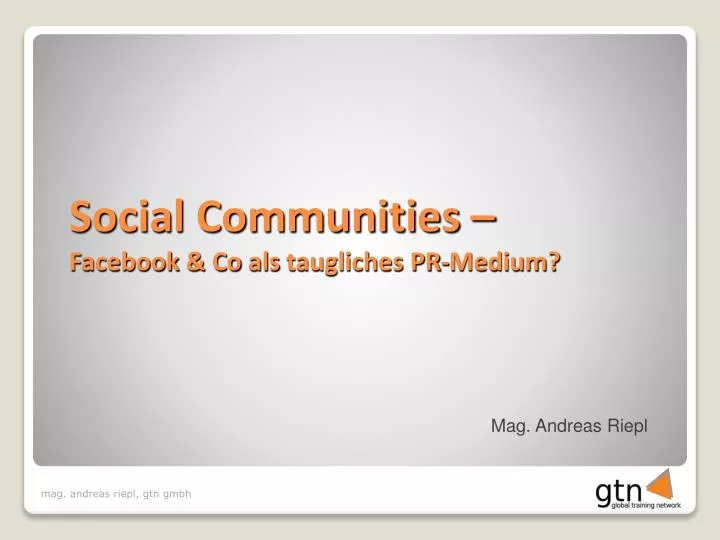 social communities facebook co als taugliches pr medium