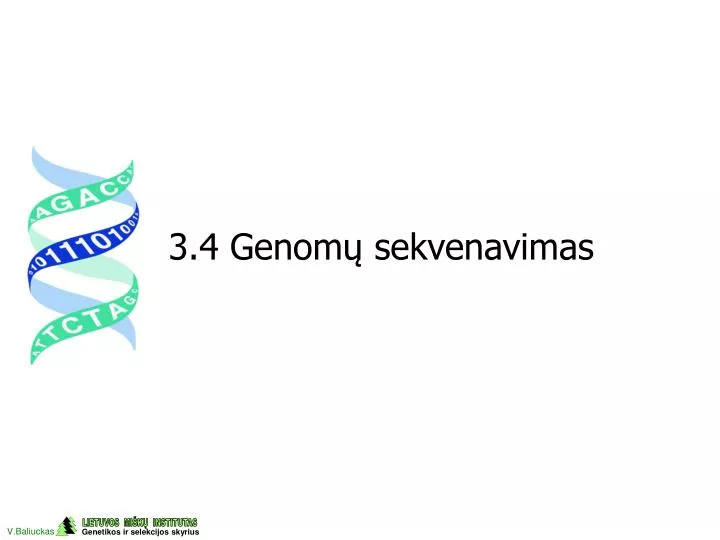 3 4 genom s e kvenavimas