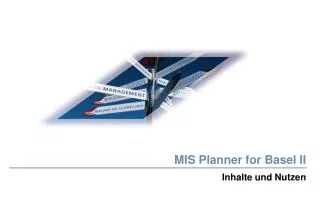 mis planner for basel ii