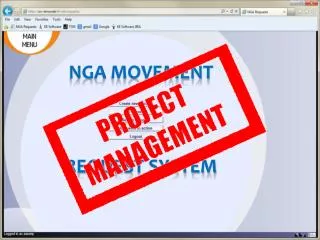 NGA Movement Request System
