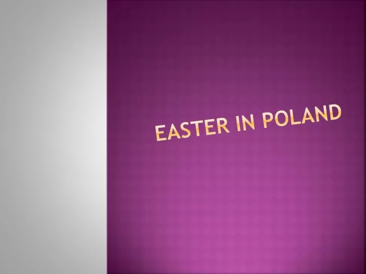 easter in poland