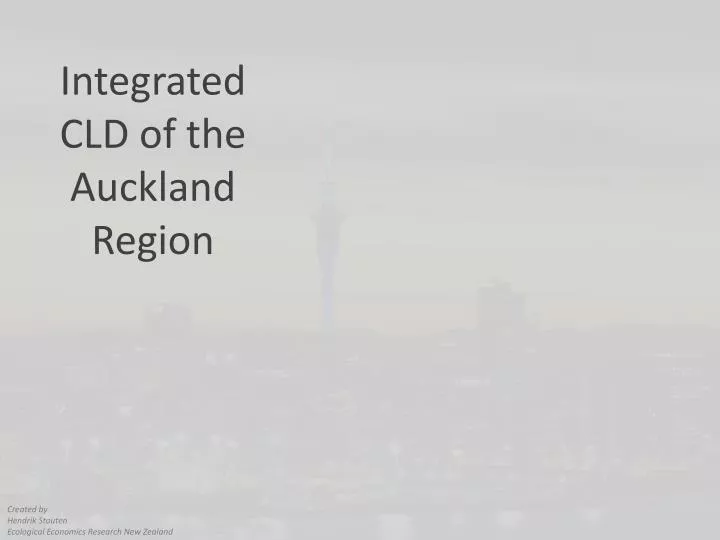 integrated cld of the auckland region