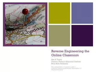 Reverse Engineering the Online Classroom