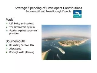 Strategic Spending of Developers Contributions Bournemouth and Poole Borough Councils