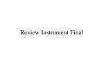 Review Instrument Final - slide 1