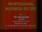 Professional Business Recipe for Success - slide 1