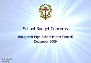 School Budget Concerns