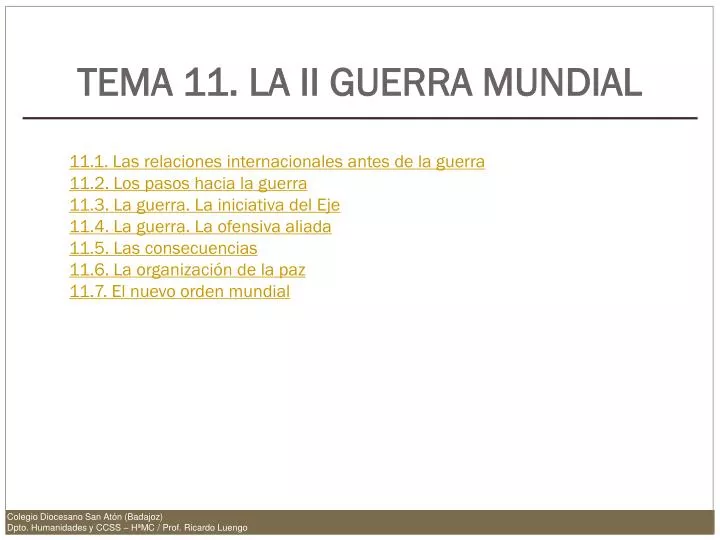 tema 11 la ii guerra mundial