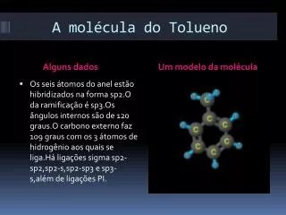 a mol cula do tolueno