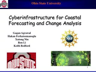 Cyberinfrastructure for Coastal Forecasting and Change Analysis