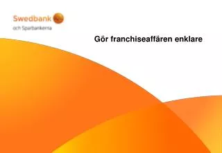 g r franchiseaff ren enklare