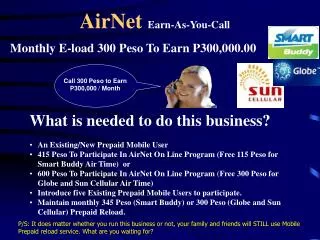 AirNet Earn-As-You-Call
