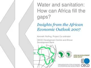 Water and sanitation: How can Africa fill the gaps?
