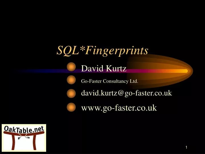 sql fingerprints