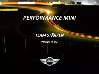 PERFORMANCE MINI