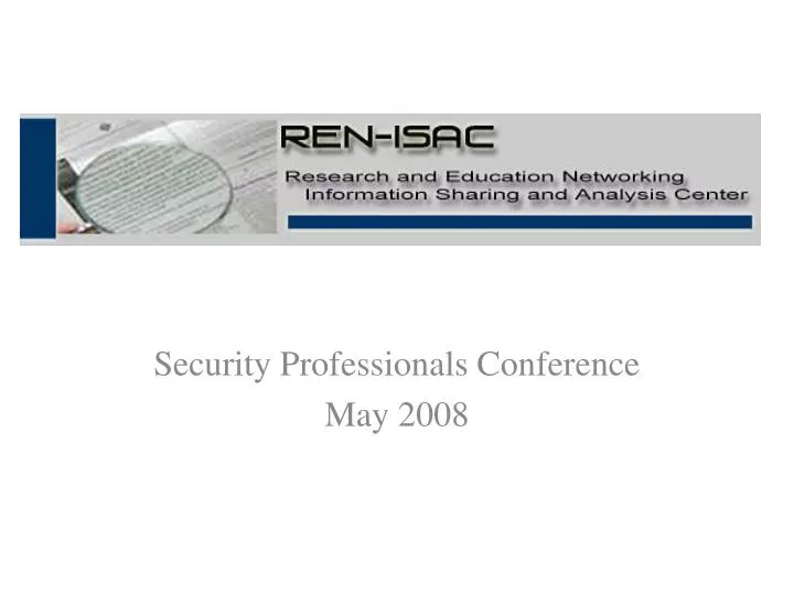 security professionals conference may 2008