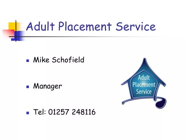 adult placement service