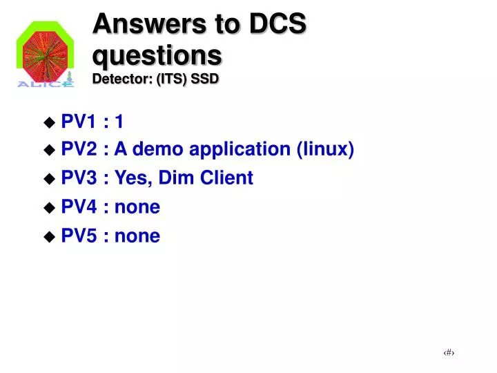 answers to dcs questions detector its ssd