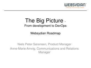 The Big Picture - From development to DevOps Websydian Roadmap