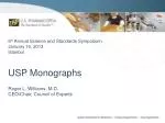USP Monographs - slide 1