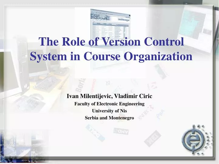 the role of version control system in course organization