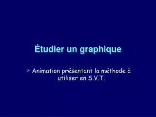 tudier un graphique
