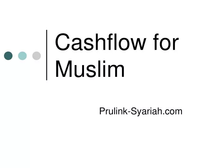 cashflow for muslim