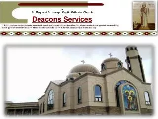 + St . Mary and St. Joseph Coptic Orthodox Church