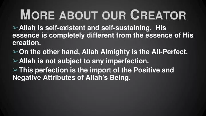 more about our creator