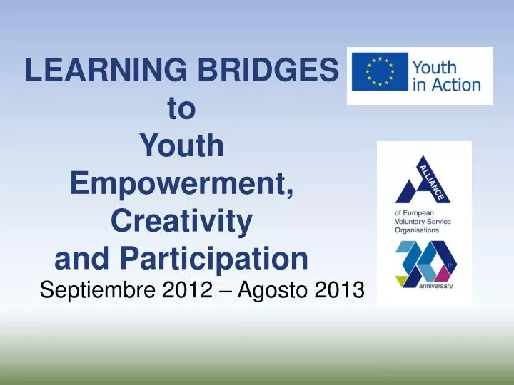 learning bridges to youth empowerment creativity and participation