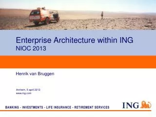 Enterprise Architecture within ING NIOC 2013