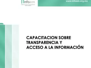 capacitacion sobre transparencia y acceso a la informaci n