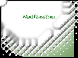 modifikasi data