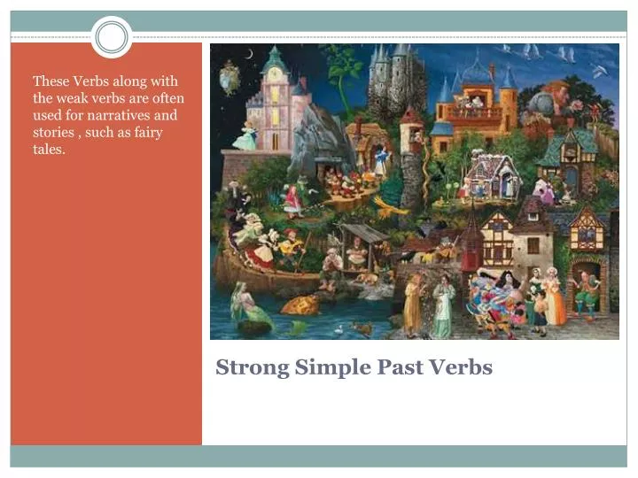 strong simple past verbs