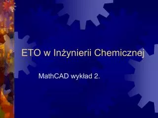 eto w in ynierii chemicznej