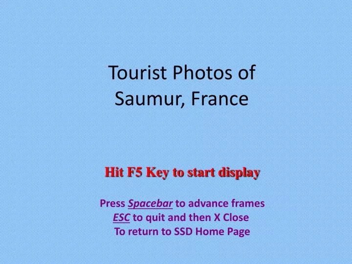 tourist photos of saumur france
