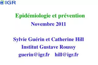 epid miologie et pr vention