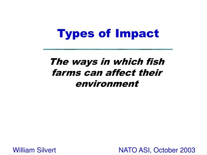 types of impact